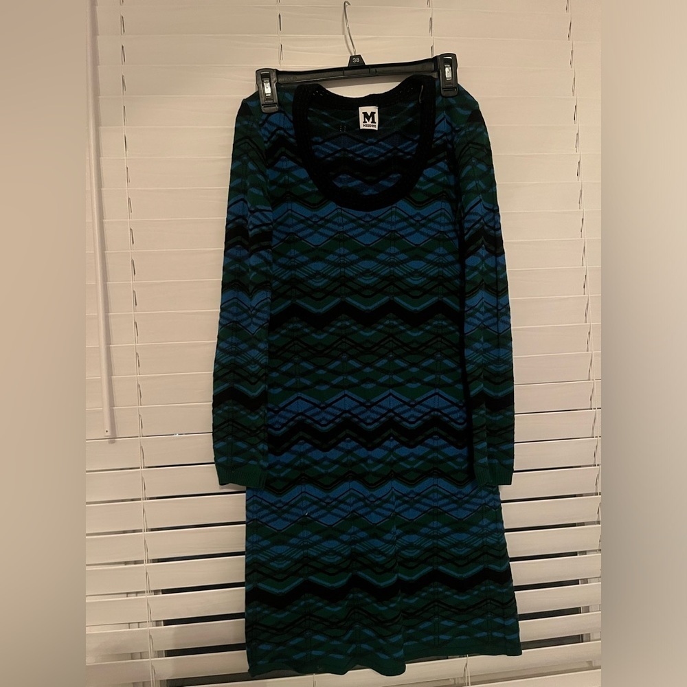 Missoni Long-Sleeve Bias Plaid Dress (size: 2) Brand New - Picture 7 of 8